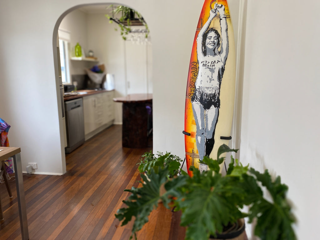Malibu Girl Art Sticker for Surfboards